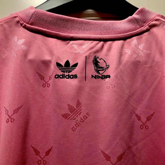 New with tags! Pink Ninja Adidas Polo - Picture 3 of 3